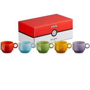 Le Creuset Pokemon Collection Stacking mug cup set 5 pieces Limited Anime Gift - Picture 1 of 24