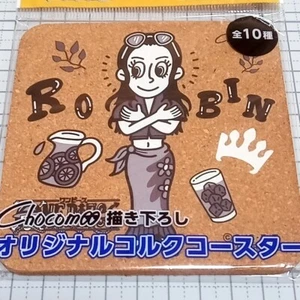 One Piece × Kocha-Kaden Robin Cork Coaster Not For Sale - Picture 1 of 3