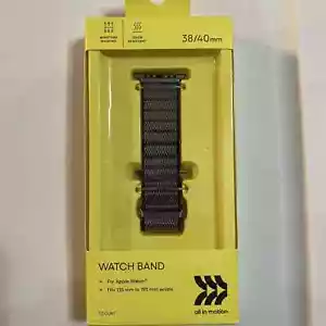 Banda de nailon para Apple Watch 38/40 mm determinada azul/crema cautivadora - todo en movimiento - Imagen 1 de 1