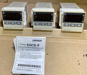 Omron E5CS-Q1KJX-C (3X) TESTED GOOD Temperature Controller 3 PCS Lot  VG+ - Picture 1 of 4