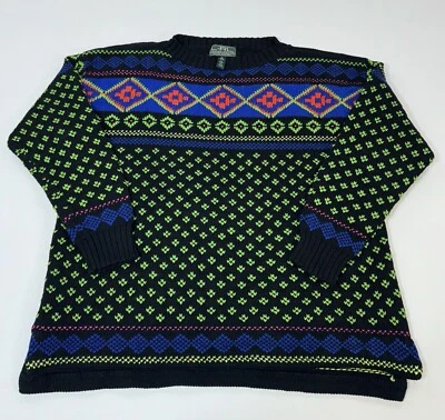 RL Ralph Lauren Active Cotton Knit Pullover Sweater Neon Women’s Size XL - Image 1 of 4