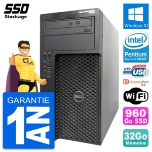 PC Tour Dell Precision T1650 MT Pentium G2020 RAM 32Go SSD 960Go Windows 10 Wifi - Photo 1/8