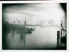 1945 US 333rd Engineers rebuild bridges at Mainz Germany 4x5 Photo #25