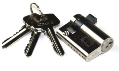 Roller Shutter Key Switch Cylinder Lock Single Half Euro Adjustable Cam 45mm - Image 1 of 2