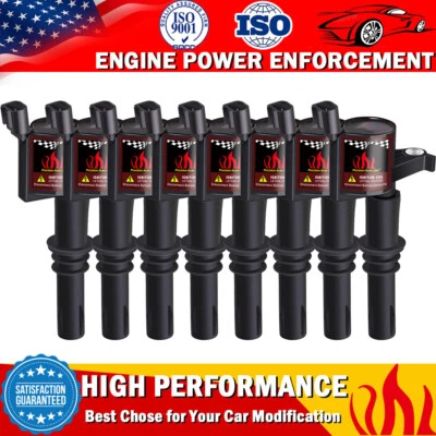 8PACKS IGNITION COIL For FORD F-150 F250 5.4L V8 TRITON 2004 2005 2006 2007 2008 - Image 1 of 4