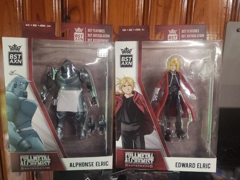 Fullmetal Alchemist Action Figure Lot Alphonse & Edward. BST AXN NEW Cover