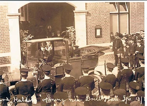 PHOTOGRAPH LORD HALDANE SECRETARY OF WAR OPENING NEW DRILL HALL IPSWICH 1911 - Picture 1 of 2