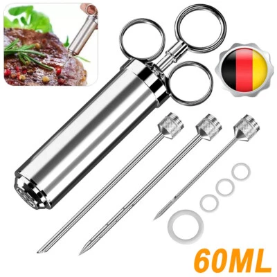 Marinierspritze BBQ Bratenspritze Fleisch Gewürz Marinade Spritze Pökelspritze - Bild 1 von 4