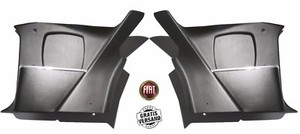 PAIR FIAT 124 SPIDER 66-85 BLACK RIGHT LEFT BEZEL CARD BAG