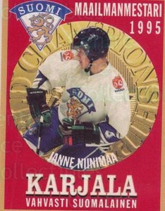 1995 Finnish Karjala Beer Labels #14 Petteri Nummelin