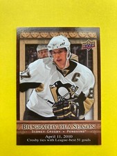Sidney Crosby 2010-11 Upper Deck Biography of a Season #BOS2 Penguins