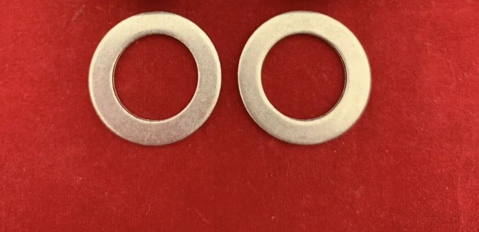 2pcs 90471-PX4-000 Aluminum Transmission Drain Plug Washer 18mm Fits Honda/Acura - Image 1 of 1