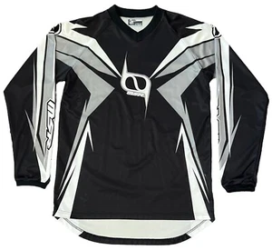 MSR Axxis Motocross Jersey Size Small Black/White/Gray Long Sleeve - Picture 1 of 16