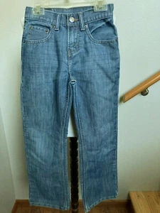 LEVI'S-527-BOOTCUT-5 POCKET STYLE-COTTON/POLY STRETCH-MD.BLUE-ZIP FLY-10SLIM-EUC - Bild 1 von 3