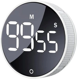 Digital Kitchen Timer Large LED Display Magnetic Countdown for Classroom Cooking - Picture 1 of 21