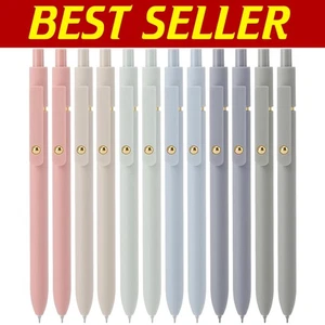 Quick Dry Fine Point Black Ink Roller Ball Pens - 24 Pcs in Chic Morandi Style - Picture 1 of 9