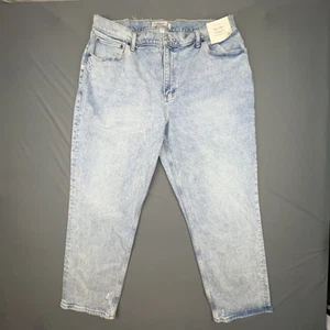 Pantalones de mezclilla Abercrombie & Fitch para mujer 34 cortos años 90 rectos tiro ultra alto curva - Imagen 1 de 14