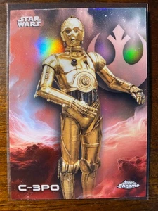 2025 Topps Chrome Star Wars C-3PO #13 Rainbow Refractor - Picture 1 of 2