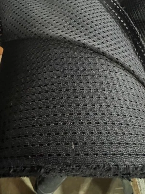 Black Sport Mesh Pocket Netting by Yard Mesh Pattern, 120" Wide MADE IN THE USA - Image 1 of 4