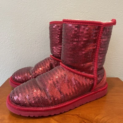 Botas UGG Australia Lentejuelas Rojas Talla 6 - Defectos - Ver Fotos Foto 1 de 4