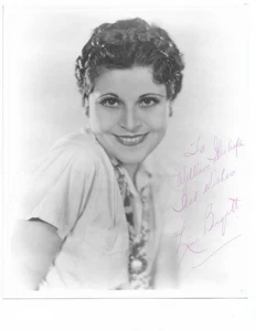 Lina Basquette Autographed with COA 8X10 Vintage B&W Photo - Picture 1 of 3