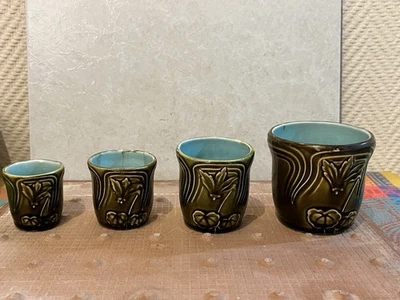 Lot De 4 Tasses Artisanales Vintage Fait Main. De 5 A 8 Cm - Photo 1/2