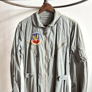 Vintage USAF K-2B Flying Mans Flight Suit Very Light Coveralls Large Regular 60s - Picture 1 of 7