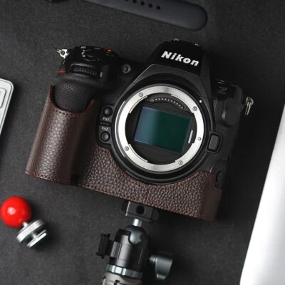 For Nikon Z8 Case Genuine Real Leather Half Camera Case Bag Cover - Image 1 of 4