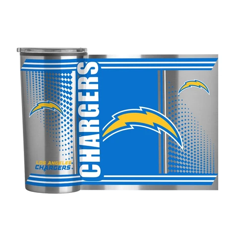 Los Angeles Chargers NFL 20oz Fusion Stainless Steel Travel Tumbler FREE SHIP Cover