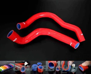 GMR Red Silicone Radiator Hose Pipe Kit For 1991-2001 Jeep Cherokee XJ 4.0L I6 - Picture 1 of 3