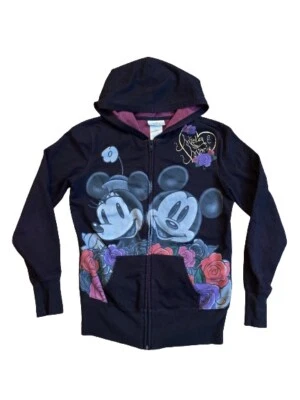 Walt Disney World Disneyland Resort Mickey Minnie Mouse Full Zip Hoodie Womens S Foto 1 de 4