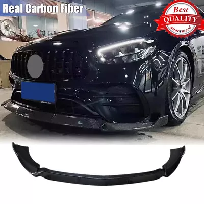 Alerón labial parachoques delantero de fibra de carbono real para Benz W213 E350 E450 Sport 2021-22 Foto 1 de 4