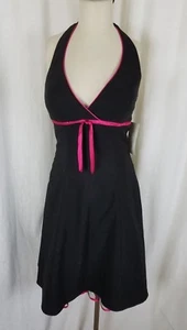 Steppin Out Halter Formal Prom Cocktail Little Black Dress Womens S Rockabilly - Picture 1 of 12