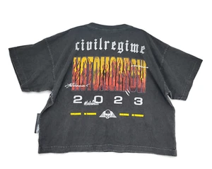 T-shirt donna regime civile no domani 2023 fiamma XL streetwear oversize - Foto 1 di 5