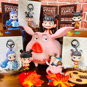 Movie NeZha 2 Keychain Styling Bucket Cup Aobing Taiyi Keyring Popcorn Bucket - Picture 1 of 25