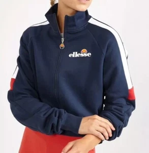 Brand New Ellesse Women’s Alagna Navy Fleece Track Top - Size UK 14 - RRP £47.99 - Picture 1 of 3