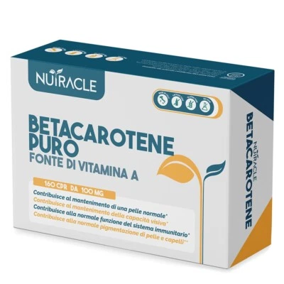 Nutracle Betacarotene 160 compresse 100mg, Integratore per Abbronzatura Forte