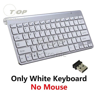USB Wireless Slim Keyboard and Cordless Mouse 2.4GHZ Combo Kit Set PC Laptop - Image 1 of 4