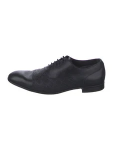 Gucci Men's Black Leather Diamante Lace Up Oxfords Dress Shoes Size 7 - Picture 1 of 8