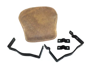 LEATHER ROYAL ENFIELD STANDARD ELECTRA SADDLE BAG FRONT & REAR SEAT SET - Picture 1 of 3