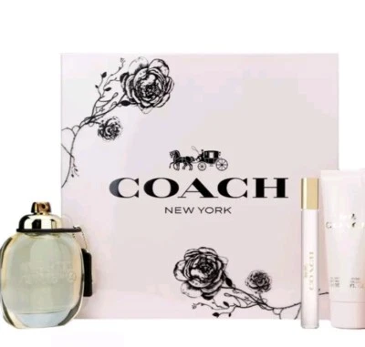 Coach New York Perfume Gift Set for women 3 Fl oz Eau De Parfum, Lotion, Travel - Image 1 of 4