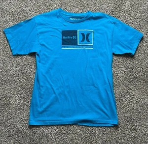 Camisa Hurley Adulto Mediana Surf Patín Algodón Exterior Hombres Niños Top Azul - Imagen 1 de 6