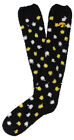 FBF Originals Womens Iowa Hawkeyes Sleepsoft Polka Socks Black M, Color: