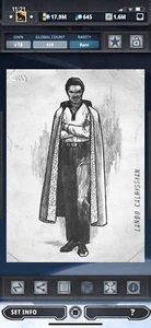 Topps Star Wars Digital Card Trader White Saga Graphite Lando Calrissian Insert - Picture 1 of 1