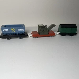 Thomas & Friends Trackmaster Sodor Quarry Mining Cars R9244 2009, juego de 3 - Imagen 1 de 12