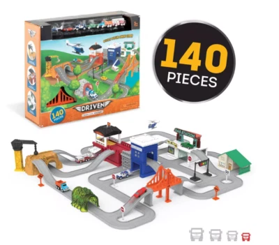 CONDUZIDO – Jogo de caminhão com estação de bombeiros – Build-A-City - 140 peças - Imagem 1 de 4