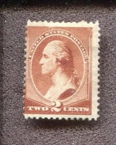 Scott No. 210 - 2c Red Brown MH - Picture 1 of 2