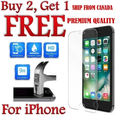 Premium Quality Screen Protector Cover for iPhone 6 7 8+ XR Xs 11 12Pro Max SE ! - Image 1 of 4