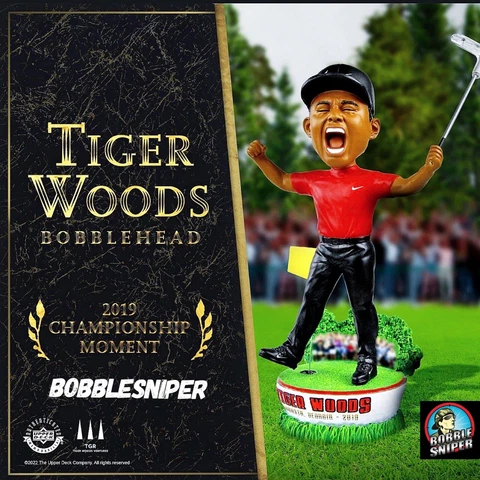 TIGER WOODS 2019 Augusta "Masters" Championship Golf PGA Nike Bobblehead Cover