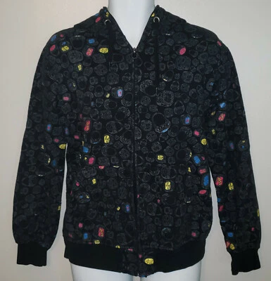 Sudadera con capucha Etnies Upper Class vintage con cremallera completa para hombre - negra - talla mediana  Foto 1 de 3